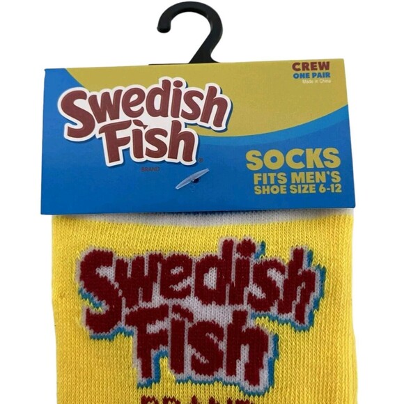 Novelty Funny Crew Socks: Pez, Sour Patch Kids Top Ramen Swedish Fish Brand - Picture 13 of 13